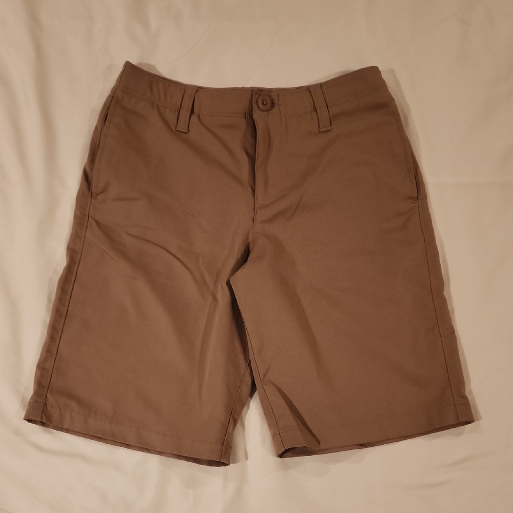 Under Armour Kids Khaki Flat Front Performance Shorts